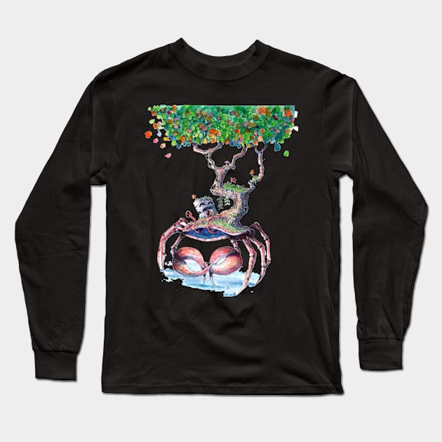 Crab Long Sleeve T-Shirt by jaimenormapc